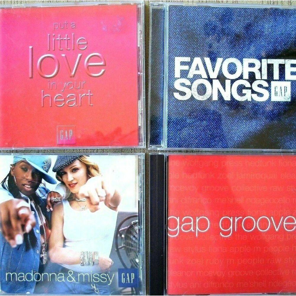 Gap 4 CD Promo Bundle Madonna Missy Fave Songs Put Love Heart Grooves 1996-2005